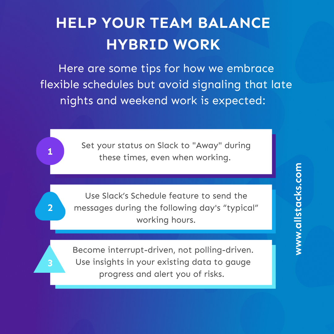 tips to balance hybrid work