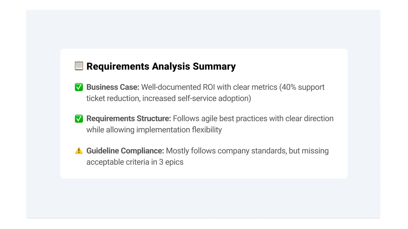 Readiness Requirements Summary