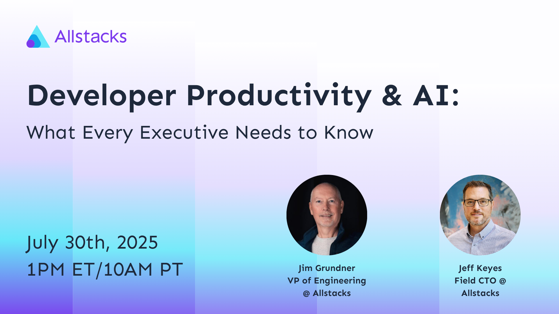 25Q2 Developer Productivity AI Webinar Title Card